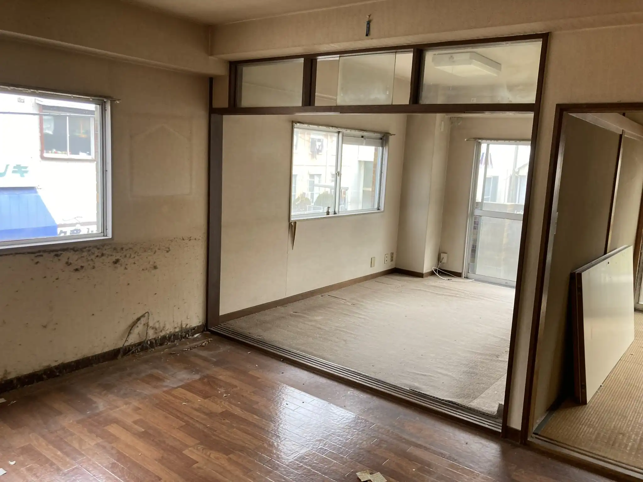 リビングの施工前の様子 リビングの施工前の様子