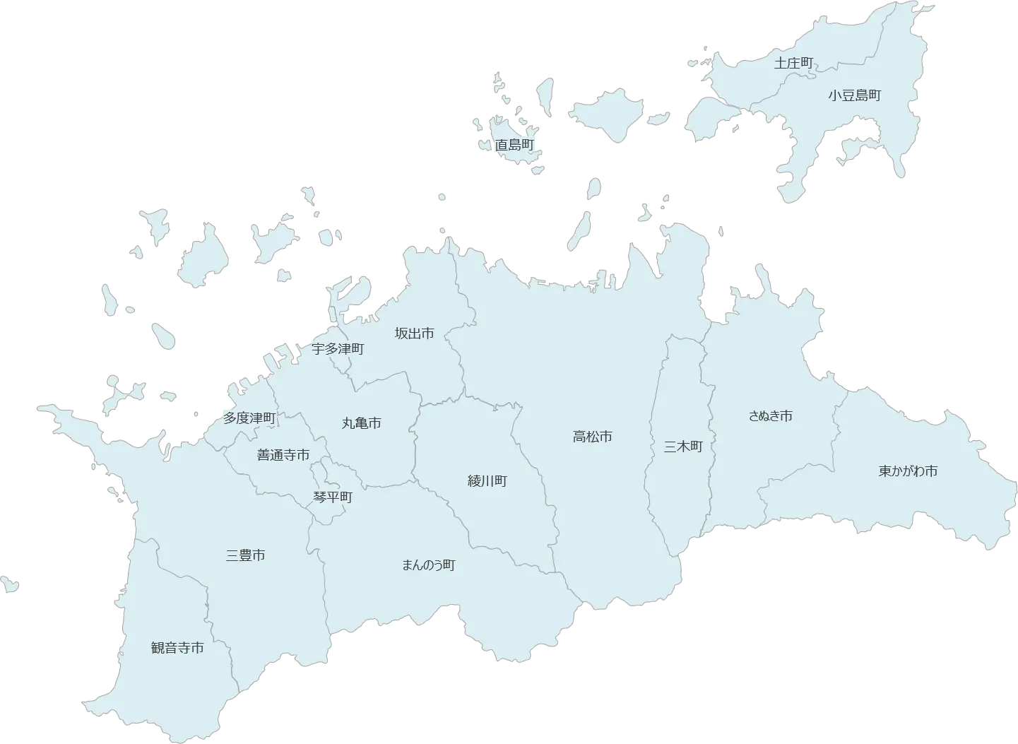 出張対応エリア（香川）