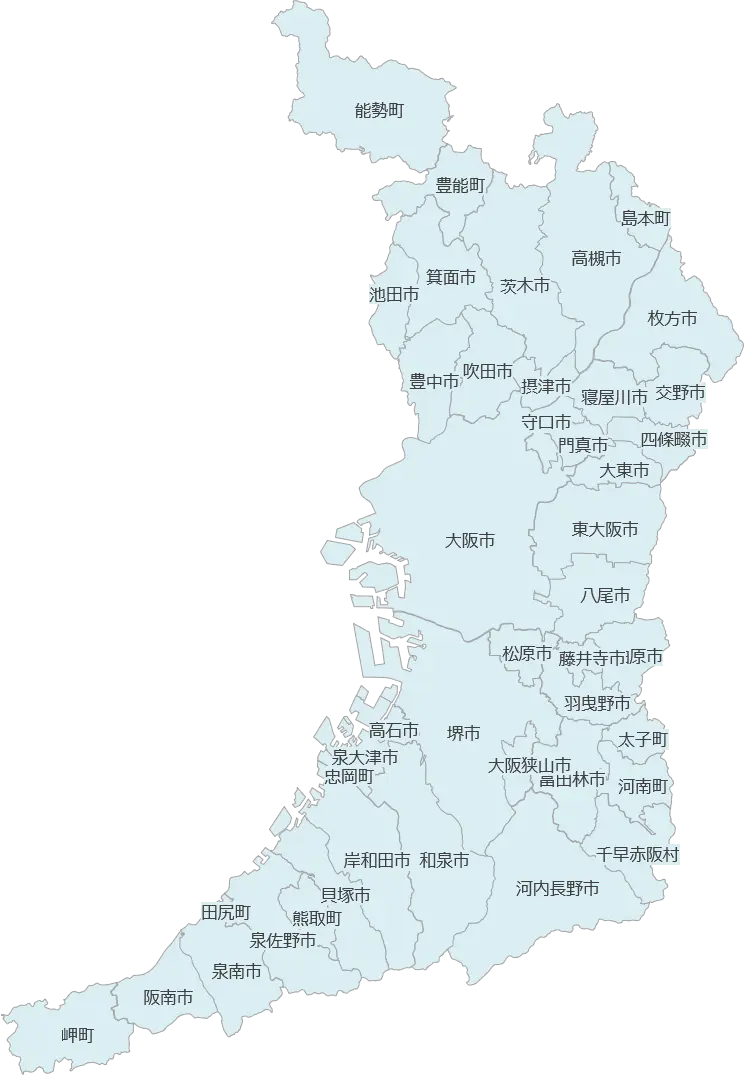 出張対応エリア(大阪)