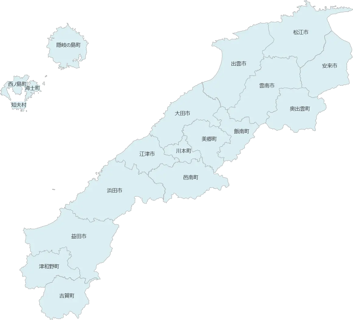 出張対応エリア（島根）