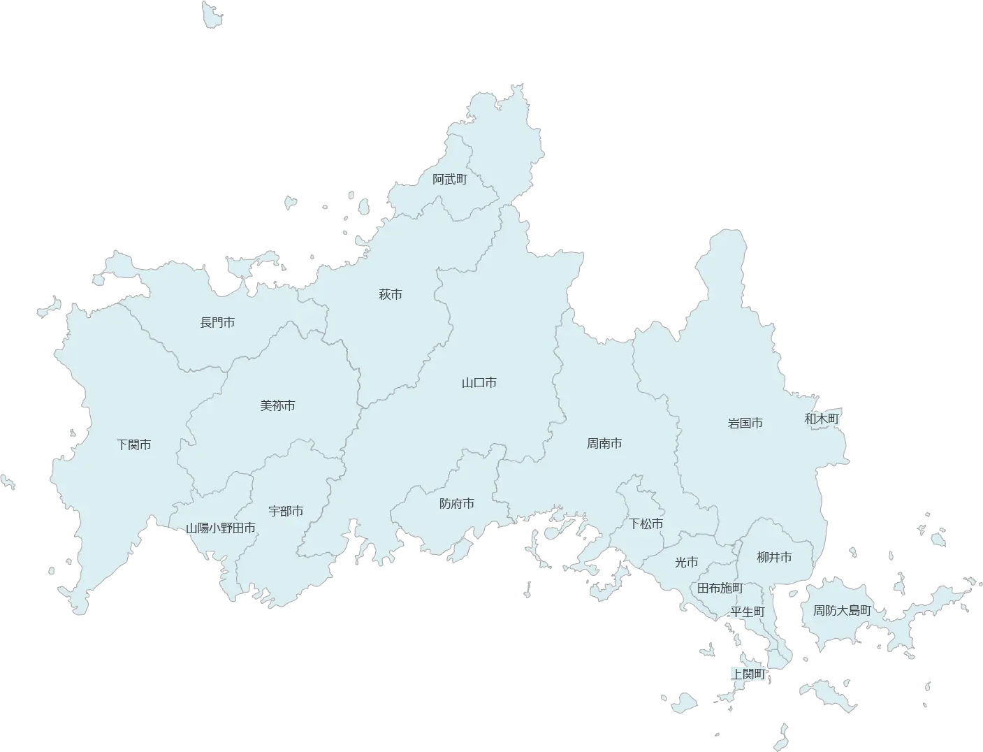 出張対応エリア（山口）